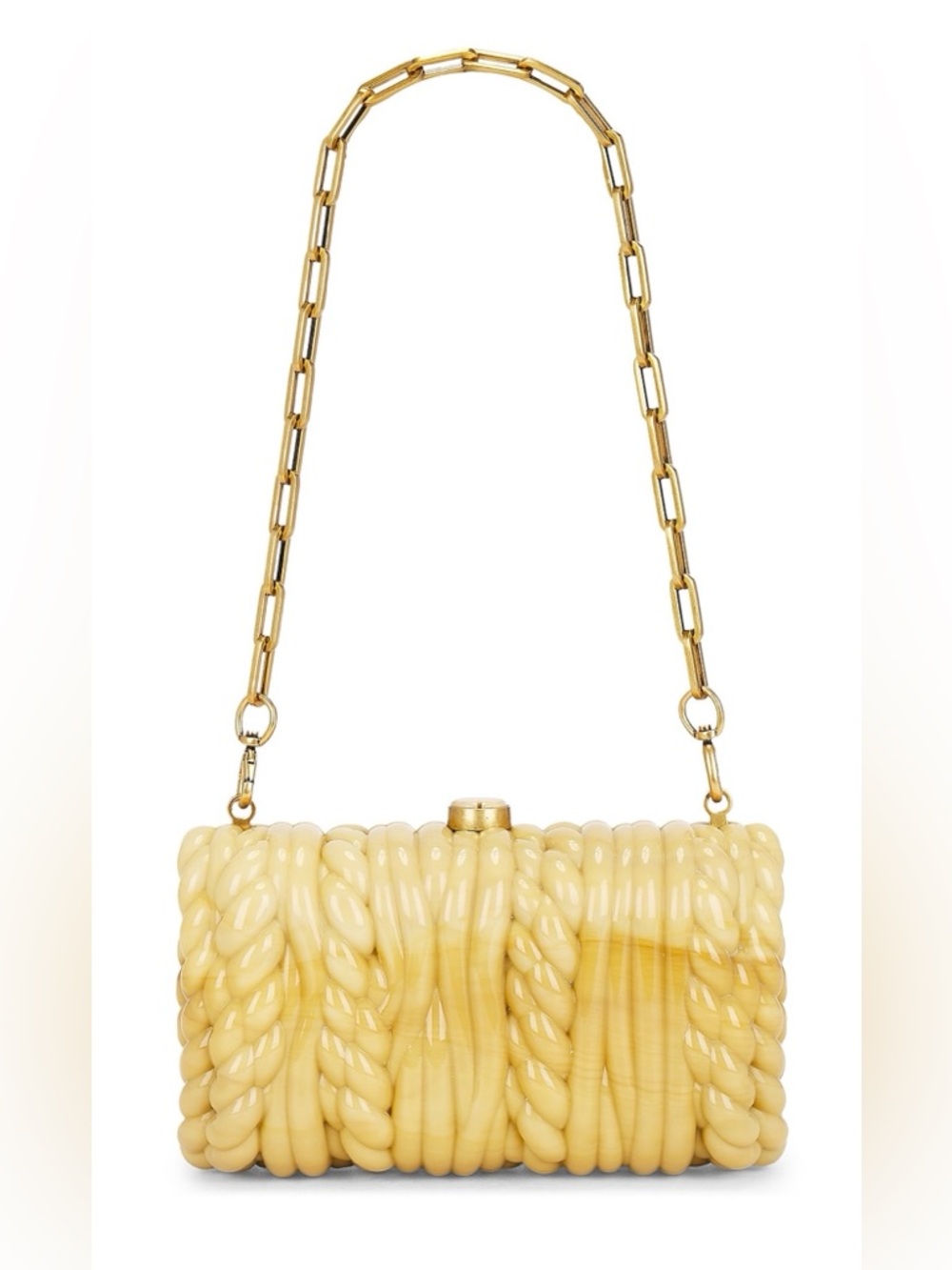 Cult Gaia Helene Clutch in Cornsilk NIB - Picture 4 of 16
